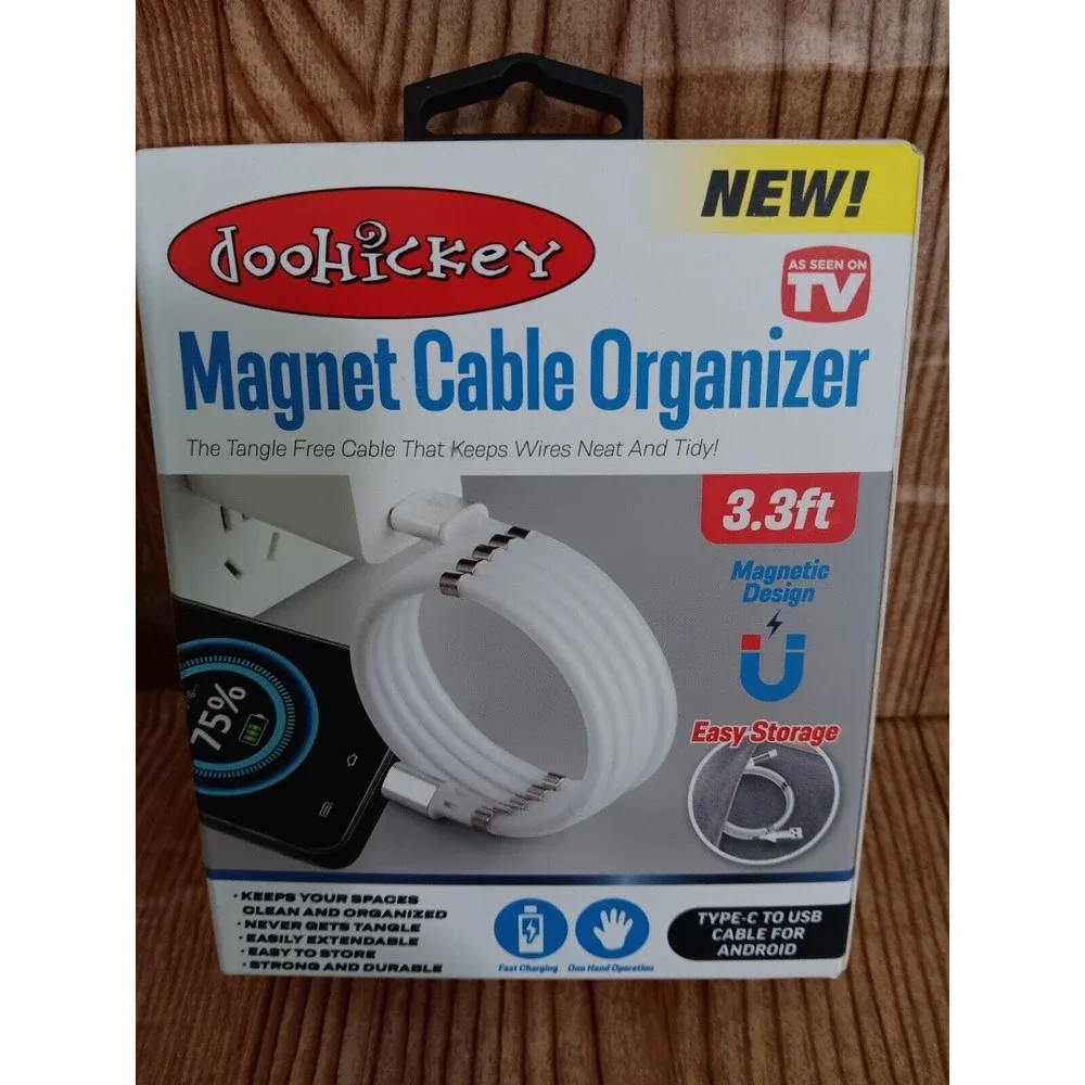SKU102- Charging Cable Type C To USB For Android Magnetic Organizer Cable